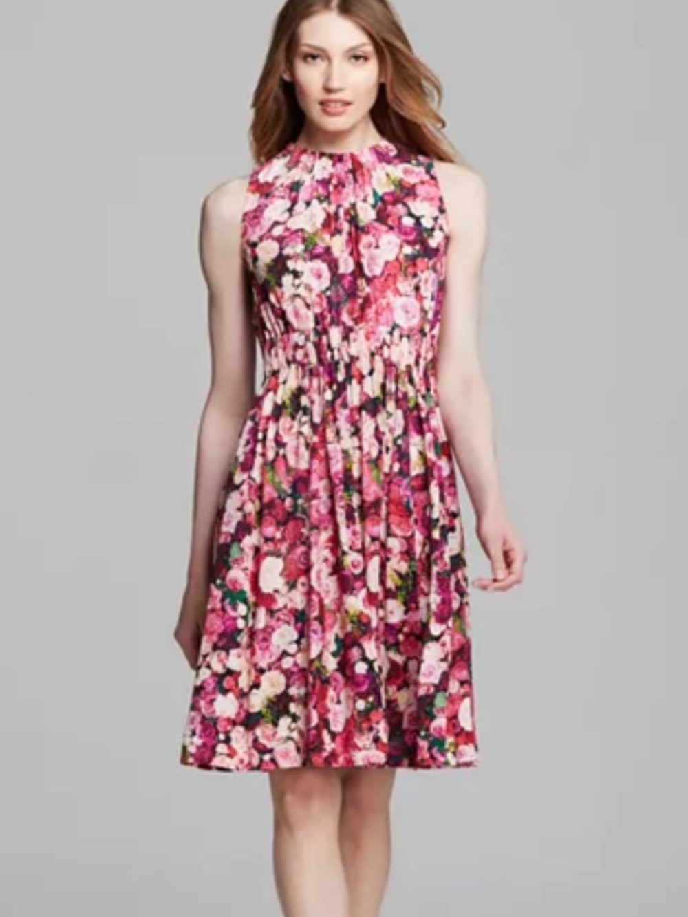 kate spade Pink Floral Halter Knee-Length Dress